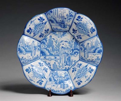 Lot 2128 - German Faience Charger Frankfurt, 18th century...