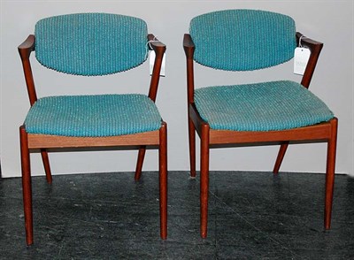Lot 194 - Set of Five Scandinavian Design Teak Armchairs