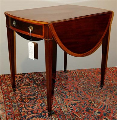 Lot 316 - George III Inlaid Mahogany Pembroke Table...