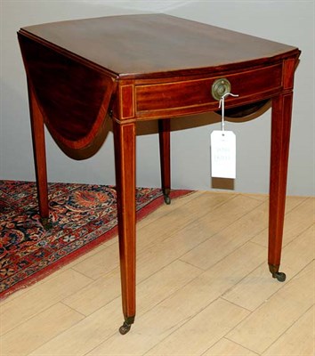 Lot 320 - George III Inlaid Mahogany Pembroke Table Late...