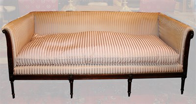 Lot 588 - Regency Style Mahogany Stripped Upholstered...