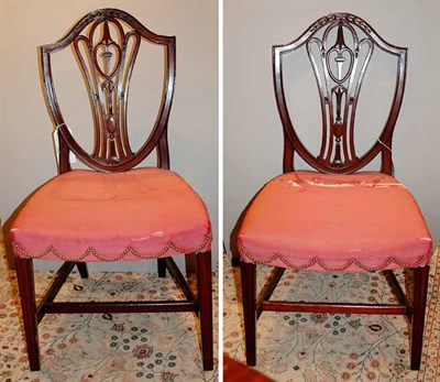 Lot 360 - Pair of George III Mahogany Side Chairs Late...