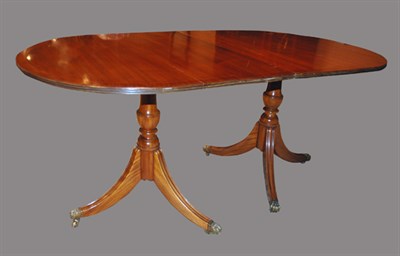 Lot 320 - Georgian Style Mahogany Double-Pedestal Dining...