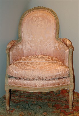 Lot 337 - Louis XVI Painted Bergere 18th Century The...