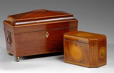 Lot 393 - George III Marquetry Inlaid Satinwood and...