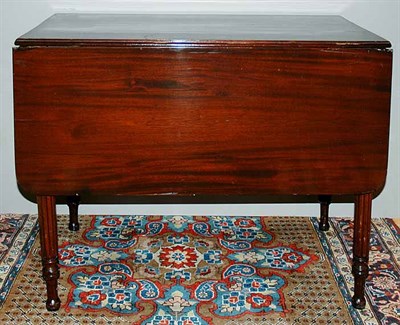 Lot 381 - Regency Mahogany Drop-Leaf Table Height 28...