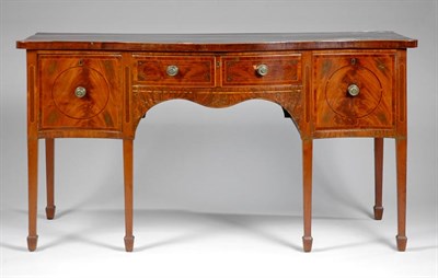 Lot 399 - George III Inlaid Mahogany Sideboard Late 18th...