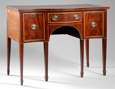 Lot 381 - George III Inlaid Mahogany Sideboard Early...