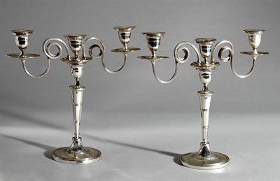 Lot 437 - Pair of Georgian Style Silver Plated...