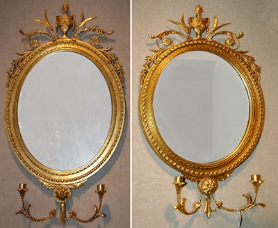 Lot 599 - Pair of Georgian Style Gilt-Wood Girandole...