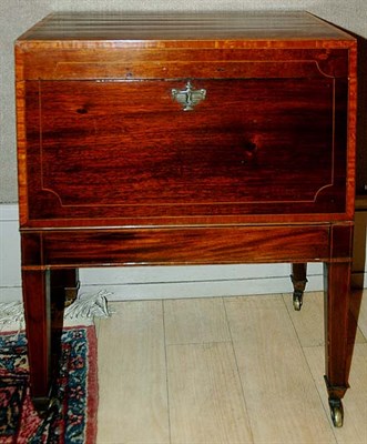 Lot 332 - Late George III Inlaid Mahogany Cellaret Early...