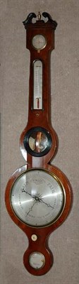 Lot 496 - George III Inlaid Mahogany Barometer A.C....