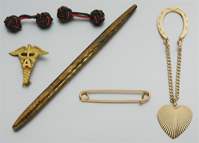 Lot 292 - Group of Assorted Items and Gentleman's Costume Jewelry