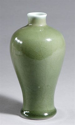 Lot 1388 - Chinese Green Glazed Porcelain Vase 19th...