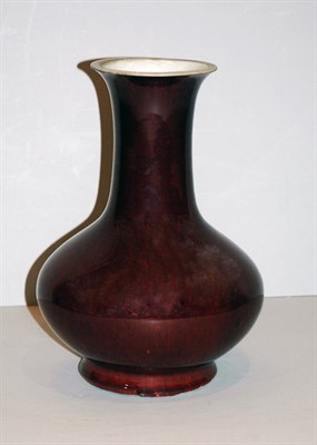 Lot 1279A - Sang de Boeuf Glazed Vase 19th Century Height...