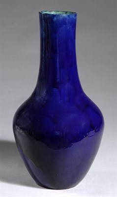 Lot 1215 - Chinese Blue Glazed Vase Late 19th century Of...