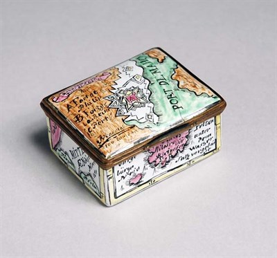 Lot 2211 - Continental Enamel Snuff Box Probably German,...