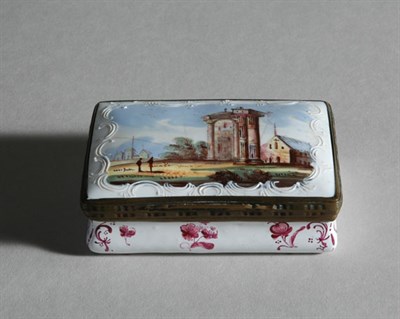 Lot 2216 - Staffordshire Enamel Snuff Box Late 18th...