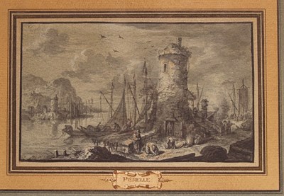 Lot 2011 - Attributed to Gabriel Perelle Port Scenes with...