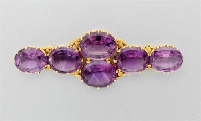 Lot 3349 - Antique Amethyst Brooch