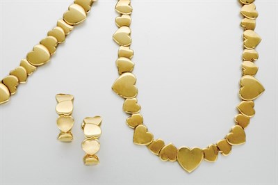 Lot 3337 - Suite of Gold Jewelry