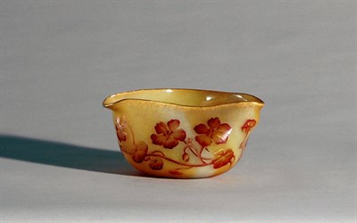 Lot 2389 - French Art Nouveau Acid Etched and Enameled...