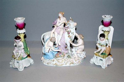 Lot 319 - Meissen Porcelain Figure of Europa and the...