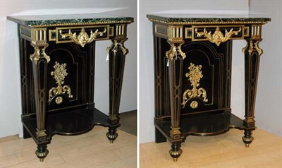 Lot 2102 - Pair of Louis XIV Style Gilt-Metal Mounted...