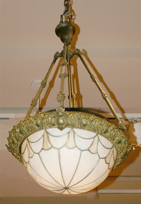 Lot 4431 - Leaded Glass Hall Light