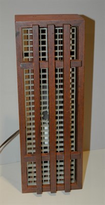 Lot 236A - Custom Made American Pine Wood Box Table Lamp...