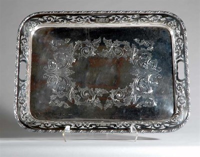 Lot 2249 - English Silver Plated Reticulated Two-Handled...