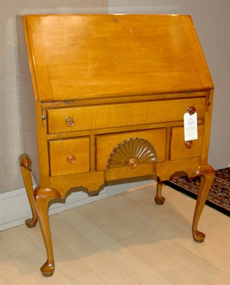 Lot 246 - Federal Style Maple Slant Front Desk Height 42...