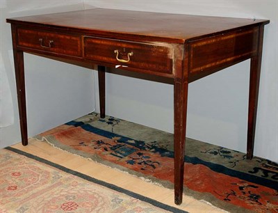Lot 362 - Georgian Style Inlaid Mahogany Two-Drawer...