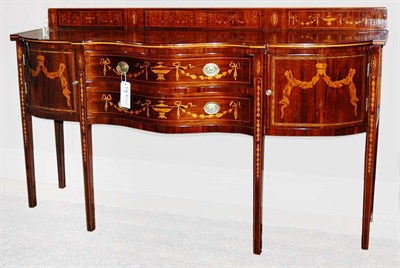 Lot 654A - Federal Style Marquetry Inlaid Mahogany...