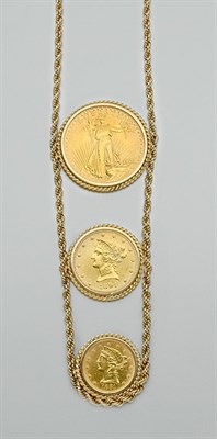 Lot 361 - U.S. Gold Coin Necklace