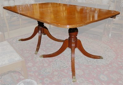 Lot 564 - Regency Style Mahogany Double-Pedestal Dining...