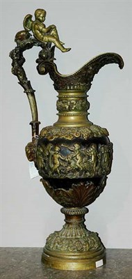 Lot 2424 - Neoclassical Style Bronze Ewer Decorated with...