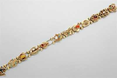 Lot 351 - Gold Slide Bracelet