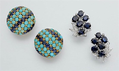 Lot 345 - Two Pairs of Earclips