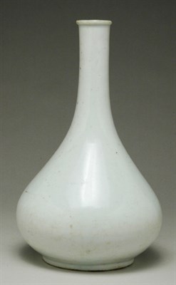 Lot 1069 - Korean White Glazed Porcelain Bottle Vase...