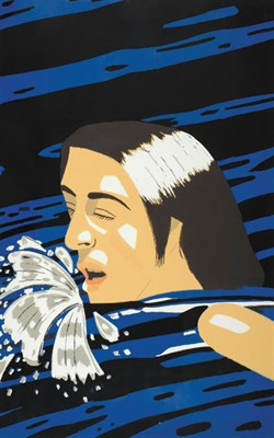 Lot 3166 - Alex Katz OLYMPIC SWIMMER (M. 86) Color...