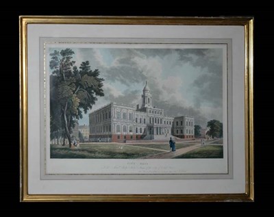 Lot 92 - After William Guy Wall CITY HALL Hand-colored...
