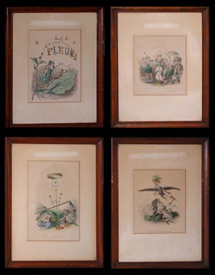 Lot 85 - Jean Ignace Grandville FLEURS ANIMEES Thirteen...