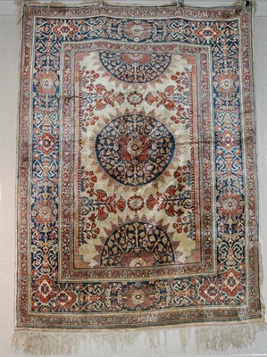 Lot 2610 - Silk Heriz Rug Northwest Persia, last quarter...