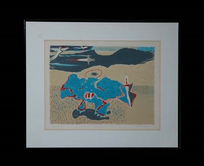 Lot 112 - Julian Levi COMPOSITION Color lithograph,...