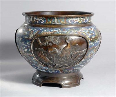 Lot 1308 - Chinese Champleve Jardiniere Late 19th century...