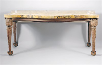 Lot 2223 - George III Painted Pine Side Table The later...