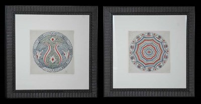 Lot 86 - Artist Unknown [PORCELAIN PLATE DESIGNS] Two...
