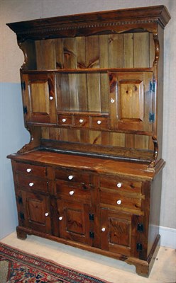 Lot 341 - Provincial Style Fruitwood Hutch Height 68 1/2...