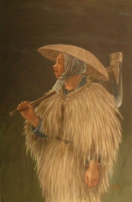 Lot 42 - Ryuko Japanese, 19th/20th century PEASANT...